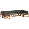 vidaXL Outdoor Sofa Set 10 pcs Natural and Anthracite