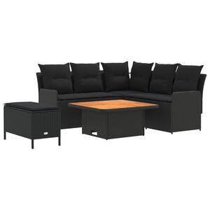 vidaXL Furniture Sets 5 pcs Black PE Rattan
