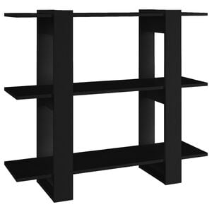 vidaXL Book Cabinet | Black | Engineered Wood | Medium | Book Cabinet