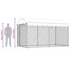 vidaXL Outdoor Dog Kennel with Canopy Top 382x192x225 cm
