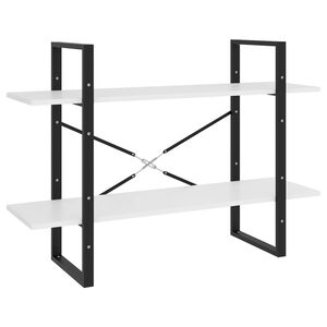 vidaXL Book Cabinet | White | Engineered wood, metal | Book Cabinet