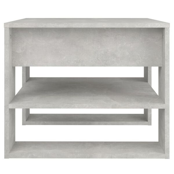 vidaXL Coffee Table Concrete Grey 55.5x55x45 cm Engineered Wood