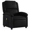 vidaXL Electric Massage Recliner Chair Black Faux Leather