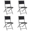 vidaXL Folding Chairs 4 pcs Steel and Textilene