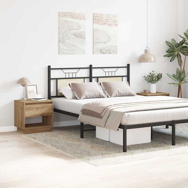 vidaXL Nightstand 2 pcs Artisan Oak 45 x 34 x 44 cm Engineered Wood