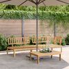 vidaXL 3 Piece Garden Pallet Sofa Set with Cushions Solid Wood Acacia