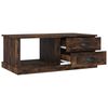 vidaXL Coffee Table Smoked Oak 90x50x35 cm Engineered Wood