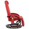 vidaXL TV Massage Recliner Red Faux Leather