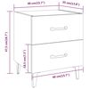 vidaXL Bedside Cabinets 2 pcs Grey Sonoma 40x35x47.5 cm