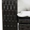 vidaXL Garden Rocking Chair with Cushions Black Poly Rattan