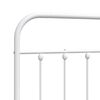 vidaXL Metal Replace Headboard White 150 cm