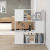 vidaXL Book Cabinet Room Divider White 80x24x94 cm Engineered Wood