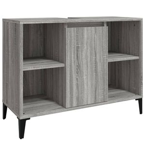 vidaXL Sink Cabinet | Grey Sonoma | Wooden Structure | Medium Size