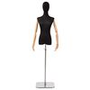 vidaXL Adjustable 165-213 cm Mannequin with Base Female PP Black