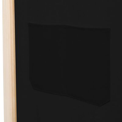 vidaXL 6-Panel Room Divider Black 240x170x4 cm Fabric