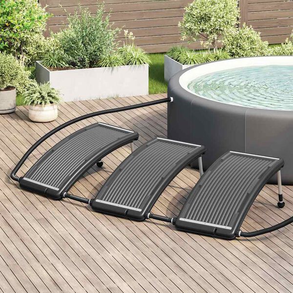 vidaXL Curved Pool Solar Heating Panels 3 pcs 110x65 cm