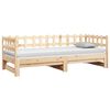 vidaXL Pull-out Day Bed without Mattress 2x(90x190) cm Solid Wood Pine