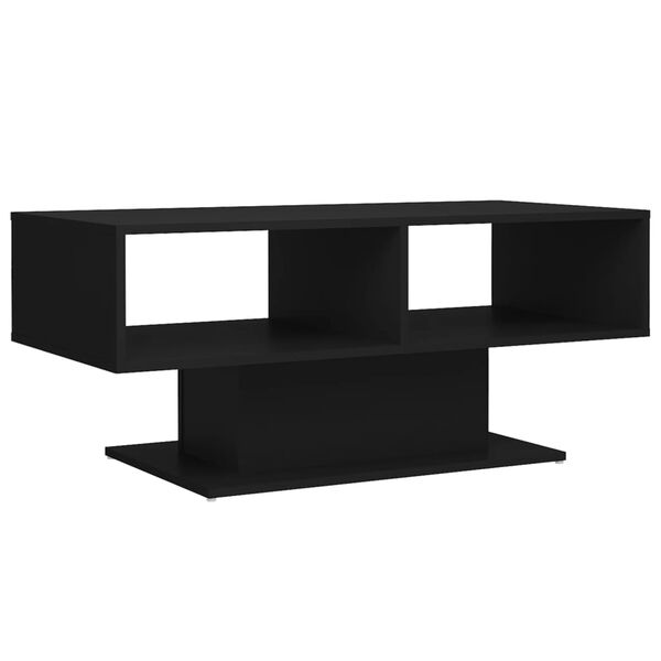 vidaXL Coffee Table Black 103.5x50x44.5 cm Engineered Wood