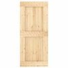 vidaXL Sliding Door with Hardware Set 90x210 cm Solid Wood Pine
