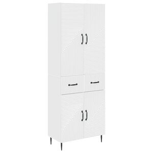 vidaXL Cabinet Set 2 pcs White Engineered Wood