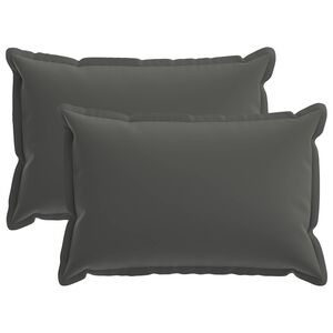 vidaXL Cushion Cover 2 pcs HOUTEN Anthracite 30 x 50 cm Polyester