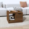 vidaXL Coffee Table Brown Oak 50x50x36 cm Engineered Wood