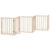 vidaXL Dog Gate with Door Foldable 12 Panels 600 cm Poplar Wood