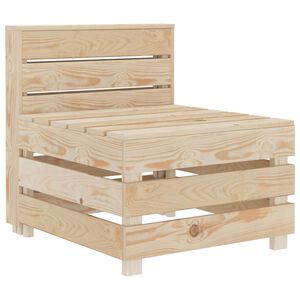 vidaXL Pallet Sofa | Natural Pine | Pinewood | Medium | Durable | Pallet Sofa