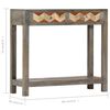 vidaXL Console Table Grey 86x30x76 cm Solid Mango Wood