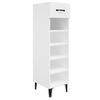 vidaXL Shoe Cabinet High Gloss White 30x35x105 cm Engineered Wood