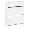 vidaXL Shoe Cabinet ZWOLLE 78 x 24 x 103 cm Engineered Wood White