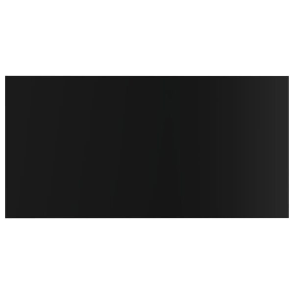 vidaXL Bookshelf Boards 4 pcs High Gloss Black 80x40x1.5 cm Engineered Wood