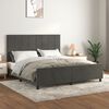 vidaXL Bed Frame without Mattress Dark Grey 152x203 cm Queen Velvet