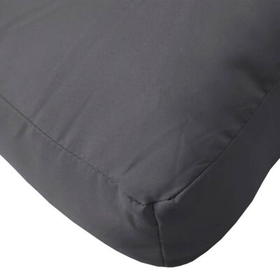 vidaXL Pallet Cushion 60x60x12 cm Grey Fabric