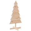 vidaXL Wooden Christmas Tree for Decoration 120 cm Solid Wood Pine