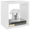 vidaXL Wall Cube Shelves 4 pcs White 22x15x22 cm