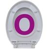 vidaXL Toilet Seats with Soft Close Lids 2 pcs Plastic White