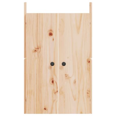 vidaXL Outdoor Kitchen Doors 2 pcs 50x9x82 cm Solid Wood Pine