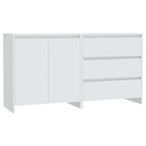 vidaXL Sideboard | Set of 2 | White | Engineered wood | Medium | Sideboard