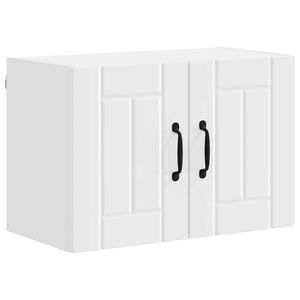 vidaXL Kitchen Wall Cabinet Wall-mounted Lucca White 60 x 31 x 40 cm