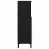 vidaXL Bathroom Cabinet Black Oak 30 x 30 x 100 cm Engineered Wood