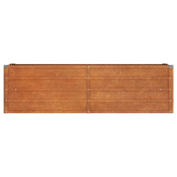 vidaXL Garden Raised Bed Rusty 160x40x45 cm Corten Steel