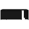 vidaXL Coffee Table Black 150x50x35 cm Engineered Wood