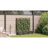 vidaXL Garden Planter 3 pcs Black Steel