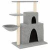 vidaXL Cat Tree with Sisal Scratching Posts Light Grey 83 cm