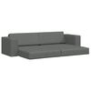 vidaXL Sofa Bed 200cm Dark Grey Fabric