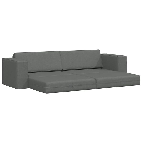 vidaXL Sofa Bed 200cm Dark Grey Fabric