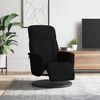 vidaXL Recliner Chair with Footrest Black Velvet