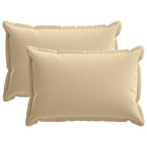 vidaXL Cushion with Pillow HOUTEN 2 pcs Beige Polyester