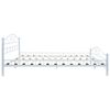 vidaXL Bed Frame without Mattress White Metal 137x187 cm Double